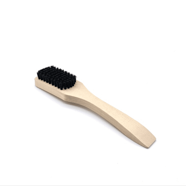 Black nylon large spotting brush for stain removal. Carpets, upholstery and soft furnishings