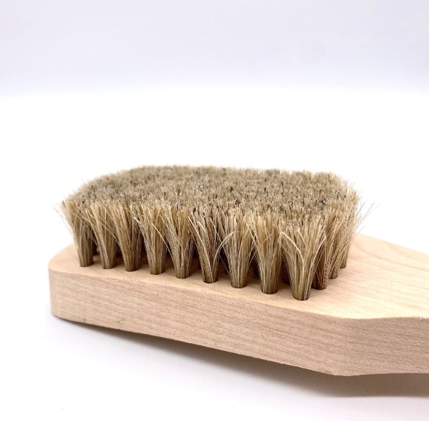 Tampico fibre spotting brush for carpet and upholstery stain removal