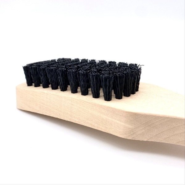 Black nylon fibre large spotting brush for stain removal