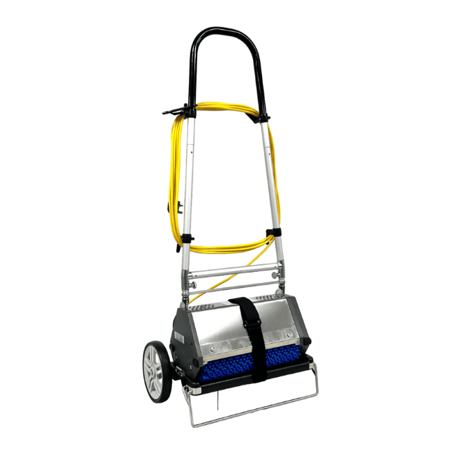 CRM TM4 carpet cleaning machine on stand